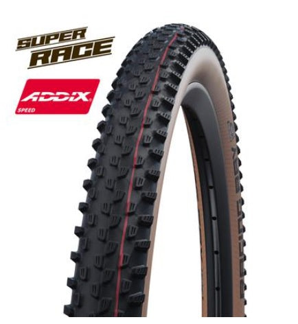 Tire Schwalbe RacingRay EVO TLE SuperRace 29x2.35 [60-622] black/beige