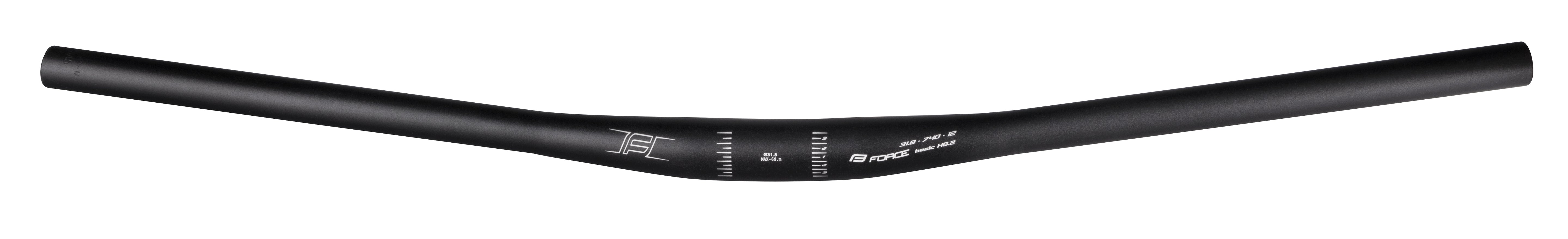 Handlebar Force Basic H6.2 31.8/740 mm black matte