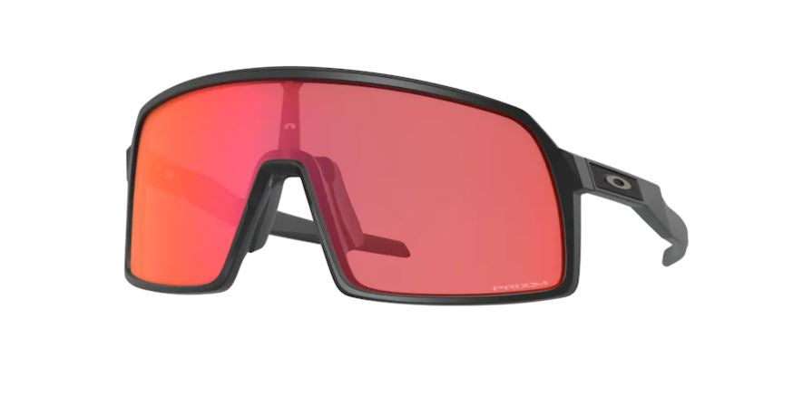 Sports sunglasses Oakley Sutro S black with Prizm Trail Torch red lenses