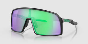 Sporta saulesbrilles Oakley Sutro matētas melnas ar Prizm Jade lēcām