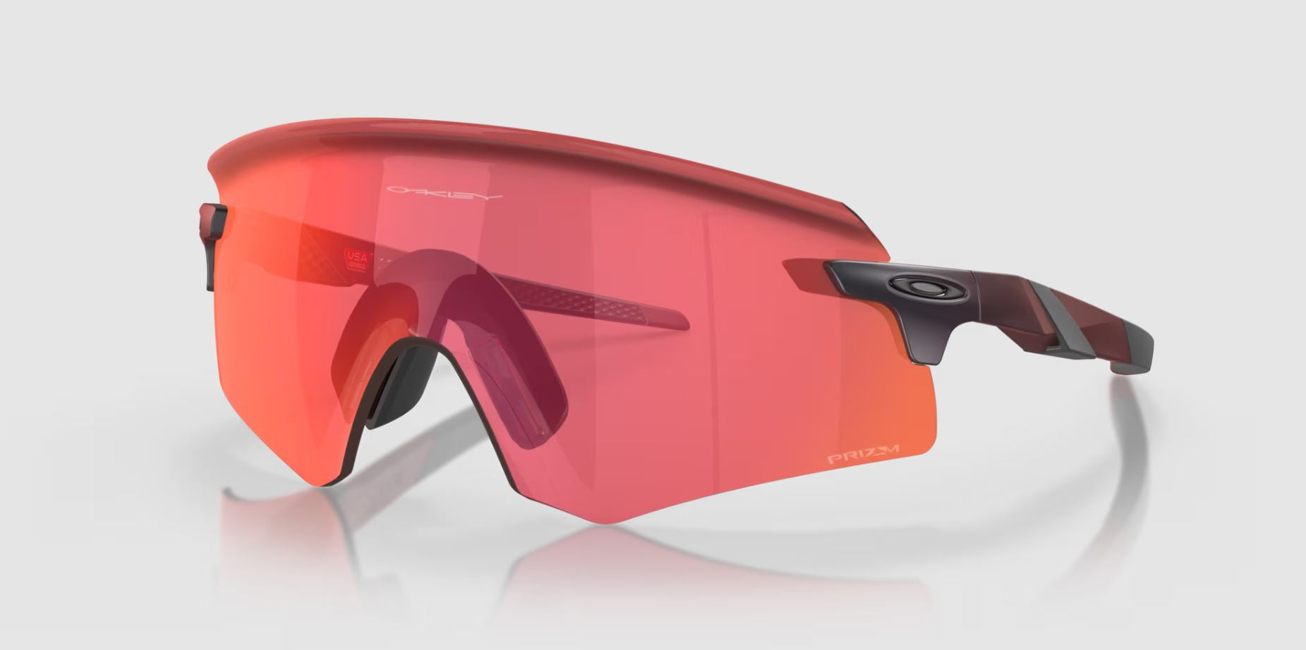 Oakley Encoder Sports Sunglasses Matte Red with Prizm Trail Torch Lenses