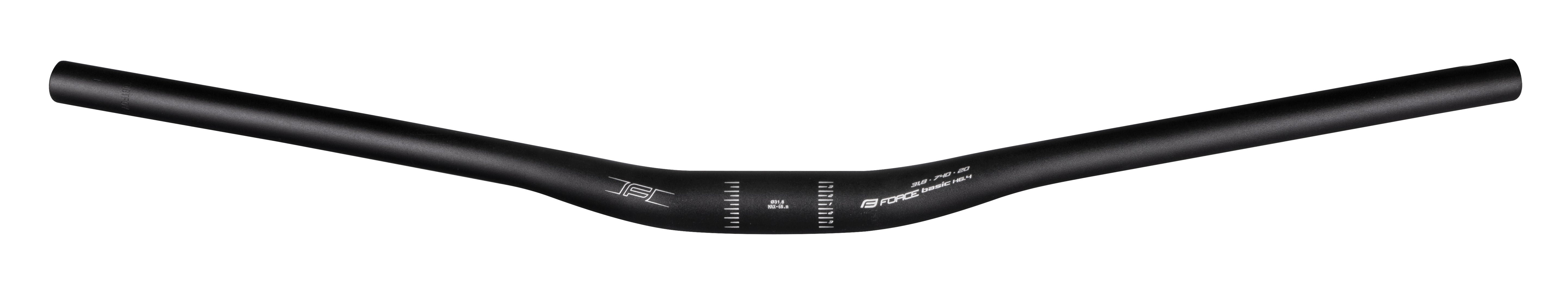 Handlebar Force Basic H 6.4 31.8/740 mm black matte