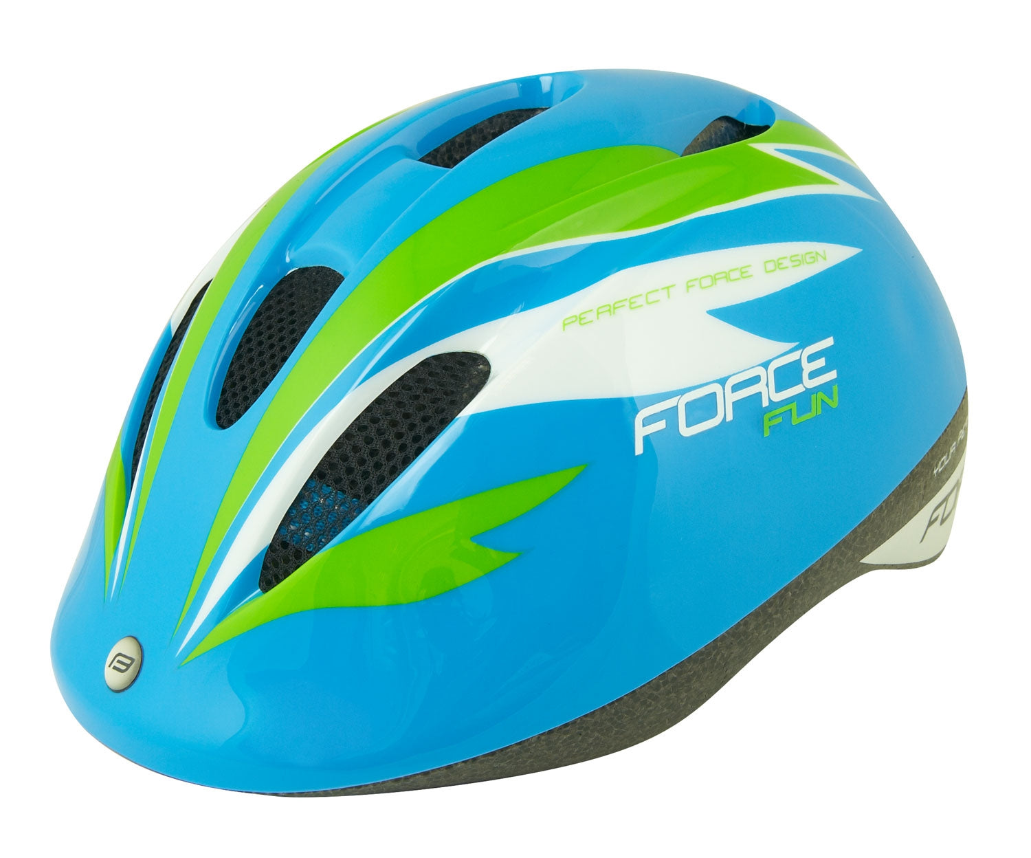 Protective helmet Force Fun Stripes for children blue/green/white (X)