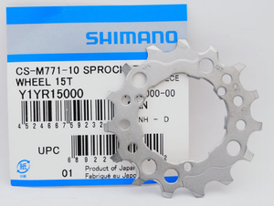 Cassette gear Shimano XT CS-M771 10-speed. 15T (Y1YR15000) (W)