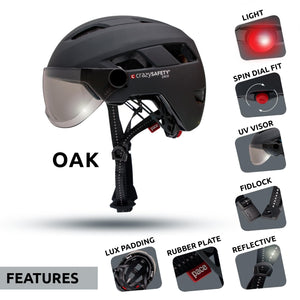 Oak bicycle helmet