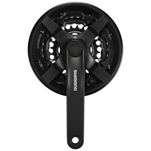 Cranks Shimano Tourney FC-TY301 6/7/8speed. 42/34/24T 170mm black (AFCTY301C244CL)