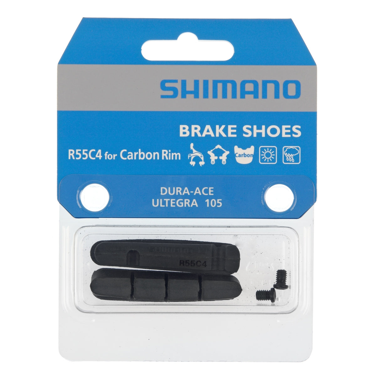 U-shaped brake pads Shimano R55C4 Dura-Ace BR-9000 Carbon Rim (Y8L298070)