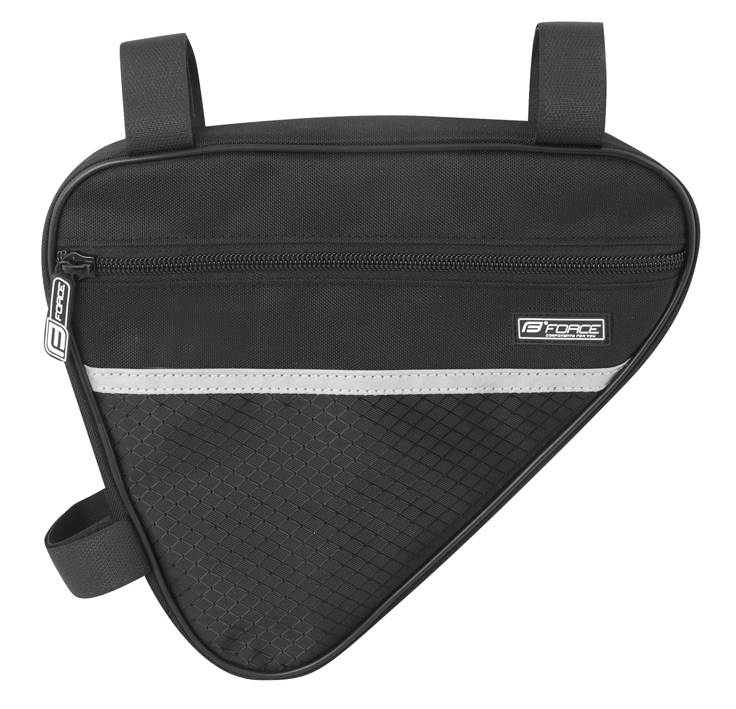 Bicycle bag Force Classic Eco on the frame black 1.3L