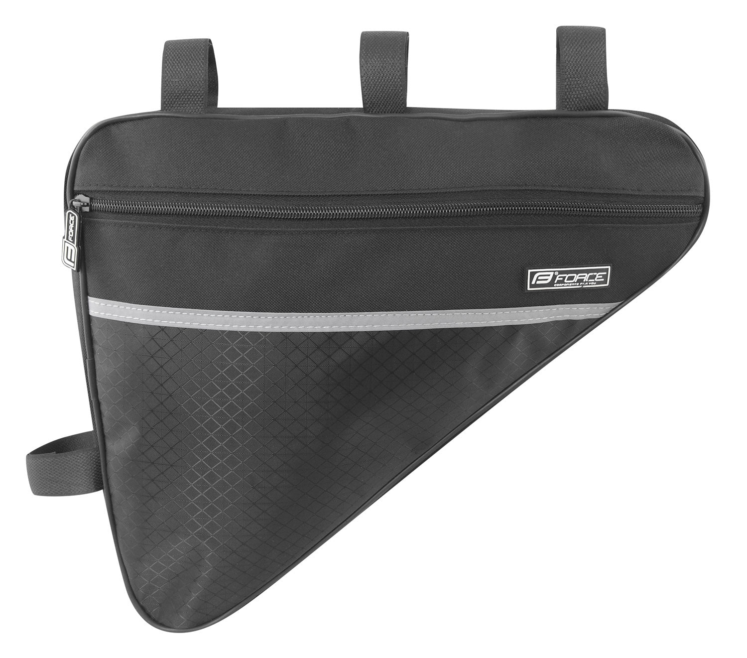 Bicycle bag Force Large on the frame black 2.5L