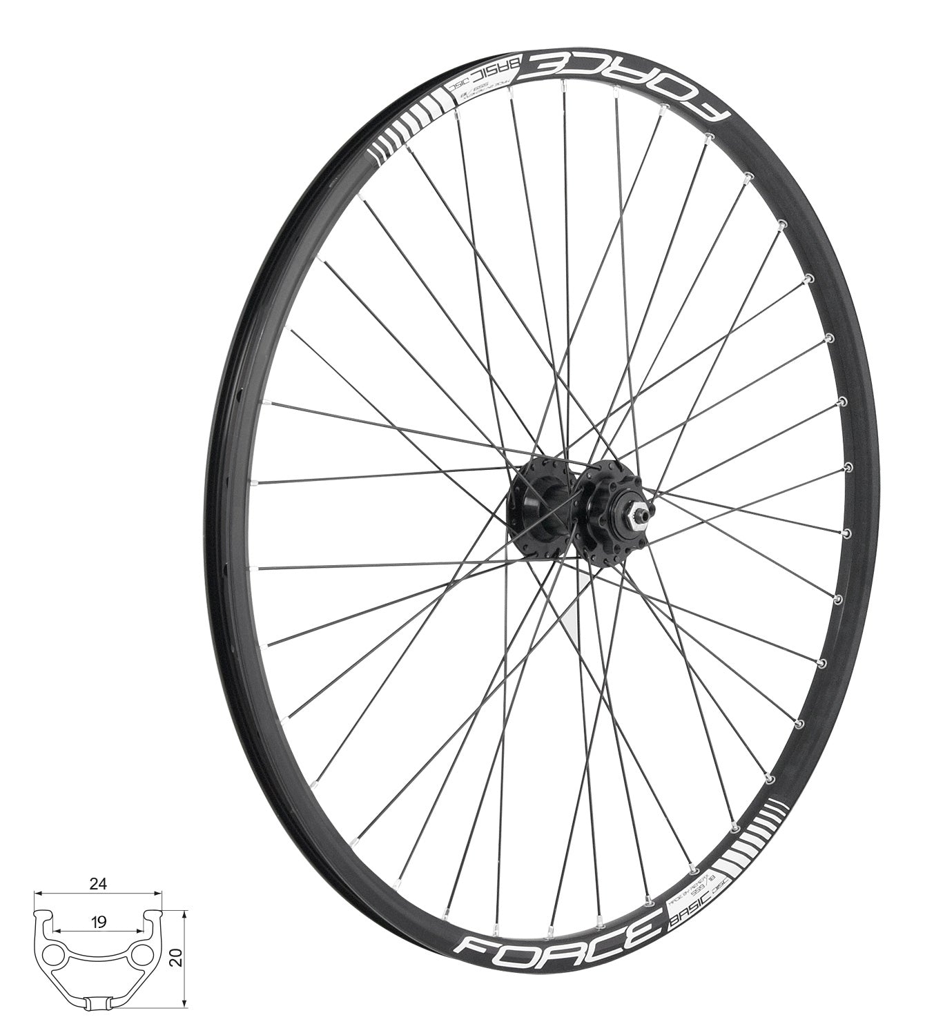 Front wheel Force Basic Disc 26