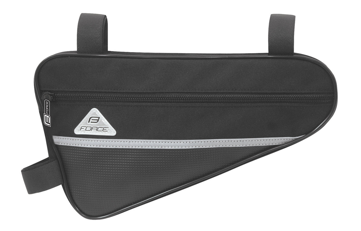 Bicycle bag Force Long Eco on the frame black 1.3L