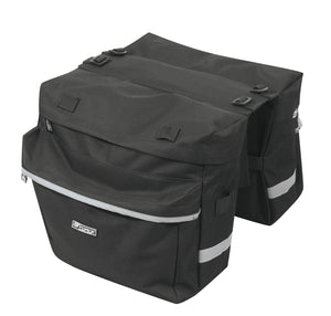 Bicycle bag Force Double on the trunk black 2x10L